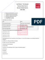 Mock Test 18 Business Studies CUET 24 by Sunil Panda - 35072190 - 2024 - 06!04!20 - 13