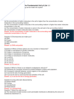 MCQ-1 The Cell