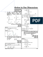 YCT Motion in One Dimensions NEET JEE Practice Questions 