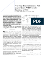 Voltage-Loop Power-Stage Transfer Functions With Mosfet Delay For Boost PWM Converter Operating in CCM