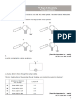 Year 9 Physics Topic 5 Practise Questions Updatedupdatedelectricity 2022 2