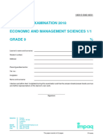 2018-EMS-Grade 09-November Examination - Paper 1