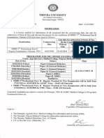 3rd Professional MBBS Supplementary Examination