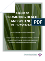 A Guide To Promoting Health and Wellness in The Workplace - Regional Public Health