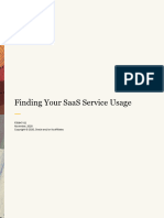 Finding SaaS Service Usage Report