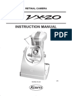 Kowa Ophthalmic Diagnostics VX 20 Manual