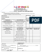 Clearance Form 2024