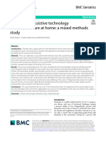 Carers Using Assistive Technology in Dementia Care at Home: A Mixed Methods Study