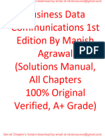 Solutions Manual For Business Data Communications 1st Edition by Manish Agrawal