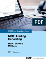 NICE Trading Recording 6.5 - Maintenance Manual