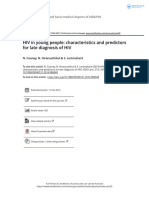 HIV in Young People Characteristics and Predictors For Late Diagnosis of HIV