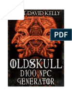 Castle Oldskull D100 NPC Generator