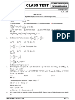 Class Test Allen TMAS