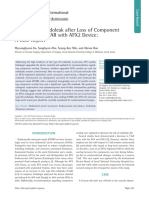 2023 - 03 - Late Type III Endoleak After Loss of Component Overlap After EVAR With AFX2 Device A Case Report