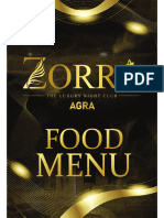 Zorro Agra Menu PDF