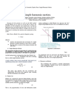 Pre-Report and Simple Harmonic Motion Report