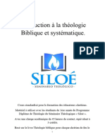 Introduction À La Théologie Biblique Et Systématique