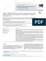 Analysis of MRI Brain Biometrics in Fetuses Monito