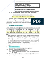 Gujarat High Court DSO Recruitment 2024 Notification