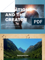 Creation and The Creator