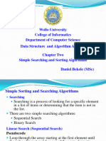 Simple Sorting and Searching Algorithm