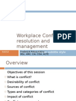 Workplace Conflict Resolution and Management: Click To Edit Master Subtitle Style