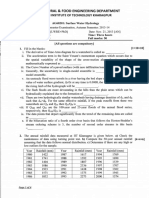 AG60201 Surface Water Hydrology EA 2013