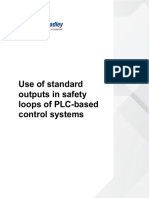 Use of Standard Outputs in Safety Loops of PLC-based Control Systems