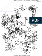 Tecumseh Engine Parts Manual HMSK100 159295W