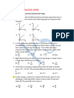 Practice Paper On Potential and Potential Energy