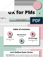 UX For PMs