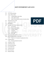 Unit 12 MS Power Point Advanced