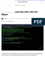 Crack SSH Private Key With John The Ripper - Codelivly