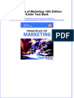 Full Download Principles of Marketing 16th Edition Kotler Test Bank All Chapter 2024 PDF