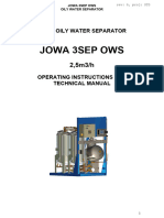 JOWA 3 SEP OWS-2,5 Technical Manual With Seaguard 2016