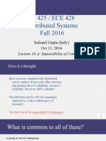 CS 425 / ECE 428 Distributed Systems Fall 2016: Lecture 16-A: Impossibility of Consensus