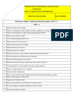 OOP - Model Exam Question Bank