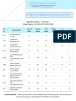 Title: B.Tech III Year I Semester (R20) Regular & Supplementary Examinations, January 2024