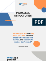  Parallel Structures