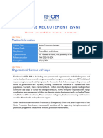 SVN 2024-15-RDC - Senior Protection Assistant - Multiple Location - G7