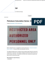 Petroleum Calculation Series - Shipboard - Marine and Cargo Surveyors