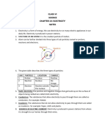 6 - SC - CH 13 - ELECTRICITY NOTES