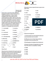 Cloze Test + Passage + PQRS - 1