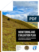 Monitoring and Evaluation Plan: Living Landscapes: Securing High Conservation Values in South-Western Bhutan