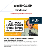 47 "Funny" Country Jokes, Explained - Learn English With Humour - Luke's ENGLISH Podcast