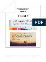 2022 Lo Grade 10 Class Notes Term 3