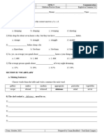 Section I: Listening Listen To The Recording and Circle The Correct Answer A, B, C, D