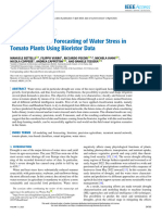 Classification and Forecasting of Water Stress in Tomato Plants Using Bioristor Data