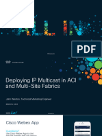 Deploying IP Multicast in ACI and Multi-Site Fabrics