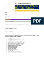 TGPSC Group 1 Mains 2024 Study Materials + Guidance Application